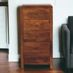 Artisan Furniture Solid hout Aspen Hoge Ladekast