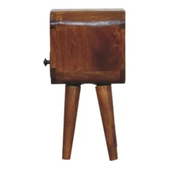 Artisan Furniture Solid hout Kastanje Open Nachtkastje met Sleuf