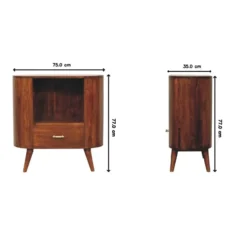Artisan Furniture T-bar Cortez Chestnut Kast met Open Vak
