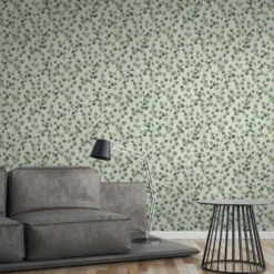 A.S. Création behang bloemen groen en wit - 53 x 1005 cm