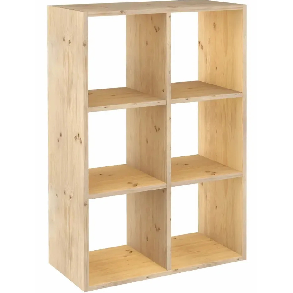 Astigarraga Dinamic Vakkenkast open - 6 vakken - PEFC grenen - 105x71cm