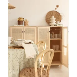 Astigarraga Wandkast Sense - 2 deuren - grenen en rotan