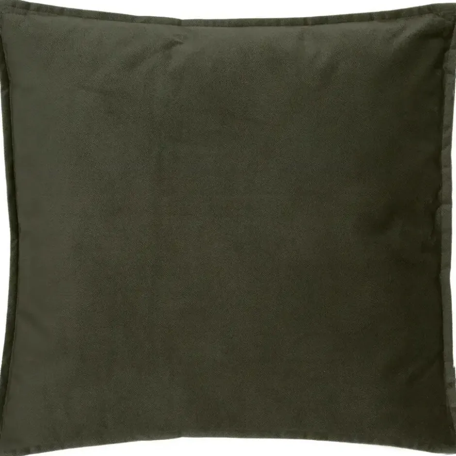 Atmosphera Bank/sierkussens Sophia - 52 x 52 cm - Olijfgroen