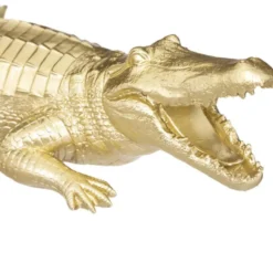 Atmosphera Beeld Krokodil Victor - 39 cm - polyresin - goud