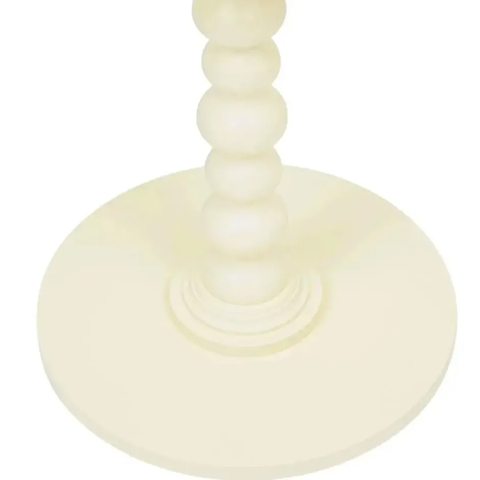 Atmosphera Bijzettafel/salontafel Alexa - ivoor - MDF hout - rond