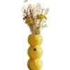 Atmosphera Bloemenvaas Fruity - citroen - geel - 9 x 20 cm