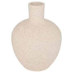 Atmosphera Bloemenvaas Ted - wit - keramiek - D26 x H33 cm