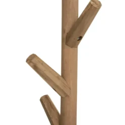 Atmosphera Kapstok - lichtbruin/zwart - hout - 8-haken - H178 cm