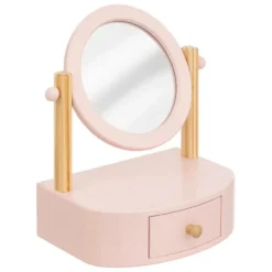 Atmosphera Make-up organizer met spiegel - kinderen - roze