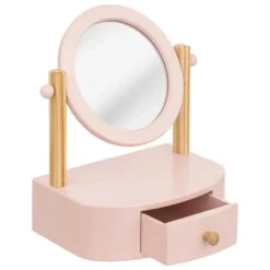 Atmosphera Make-up organizer met spiegel - kinderen - roze