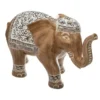 Atmosphera Olifanten dierenbeeldje - bruin - 15,8 x 8 x 11,5 cm