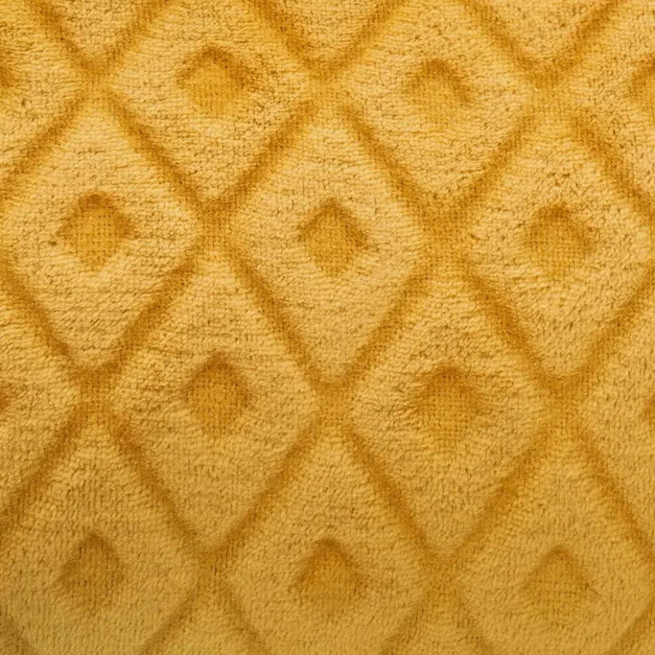 Atmosphera Plaid/bankdeken Monnet - okergeel - 180 x 230 cm