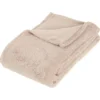 Atmosphera Plaid - beige - polyester - 130 x 180 cm
