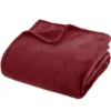 Atmosphera Plaid - Bordeaux rood - polyester - 180 x 230 cm