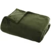 Atmosphera Plaid deken - olijfgroen - polyester - 125 x 150 cm
