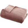Atmosphera Plaid deken - oudroze - polyester - 125 x 150 cm