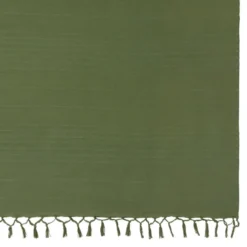 Atmosphera Plaid - donkergroen - 230 x 250 cm - katoen - franjes