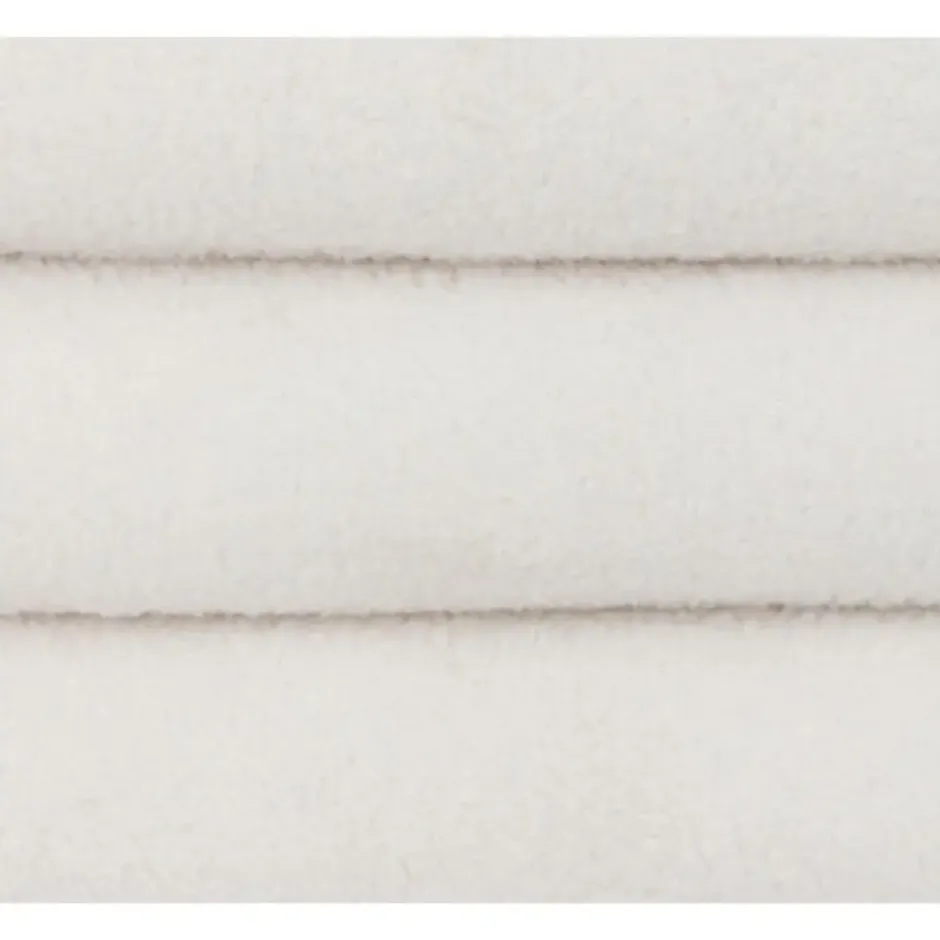 Atmosphera Poef Giulia - wit - boucle/teddy - 59 x 45 cm