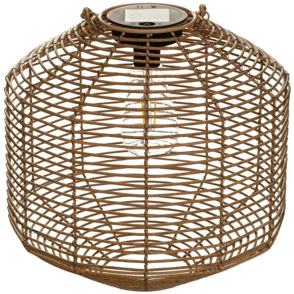 Atmosphera solar lantaarn - rotan - 30 x 30 cm