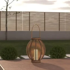 Atmosphera solar lantaarn - rotan - 38 x 43 cm