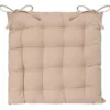 Atmosphera Stoelkussen - beige - katoen - 36 x 36 x 4 cm