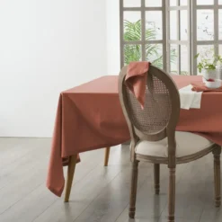 Atmosphera Tafelkleed - terracotta - katoen - 240 x 140 cm