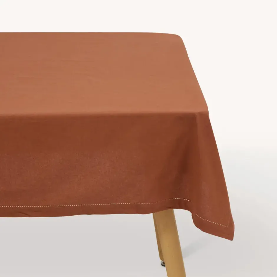 Atmosphera Tafelkleed - terracotta - katoen - 240 x 140 cm