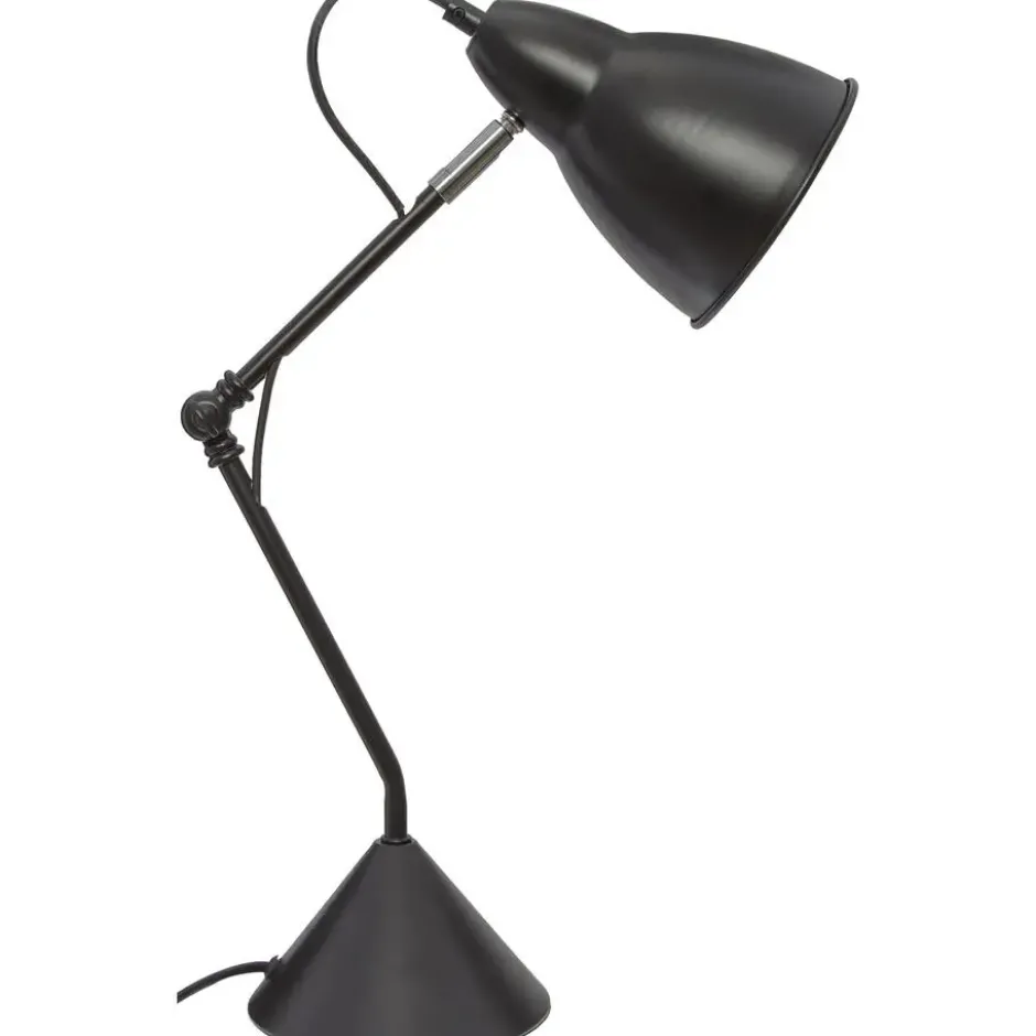 Atmosphera Tafellamp/bureaulamp Design Light - zwart - 62 cm