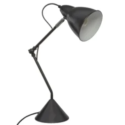 Atmosphera Tafellamp/bureaulamp Design Light - zwart - 62 cm