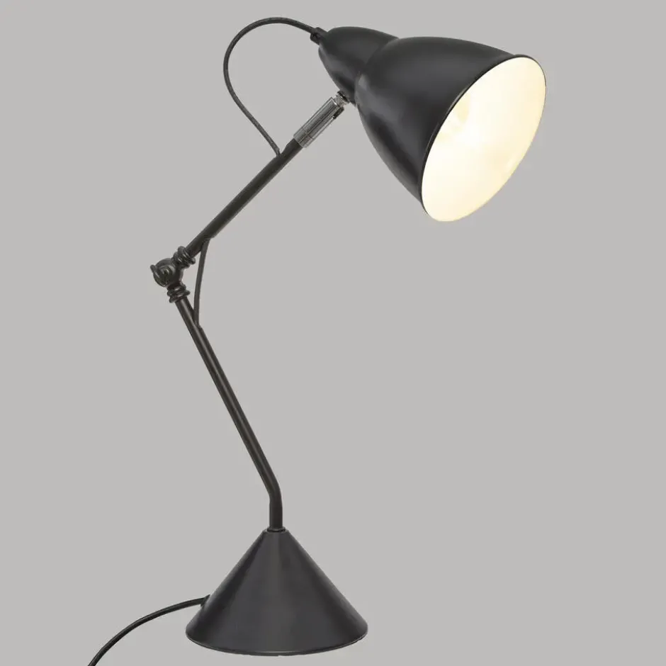 Atmosphera Tafellamp/bureaulamp Design Light - zwart - 62 cm
