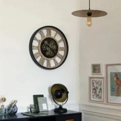 Atmosphera Wandklok/muur klok - Vintage - Dia 57 cm
