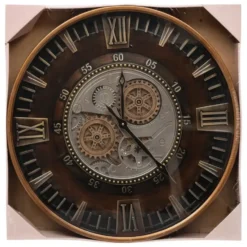 Atmosphera Wandklok Roma Uno - Vintage Metal - D59 cm - metaal