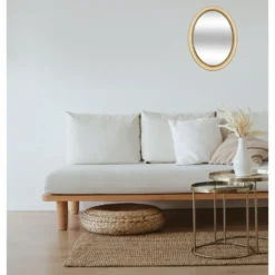 Atmosphera Wandspiegel - ovaal - 53x40 cm - mdf /glas - goud