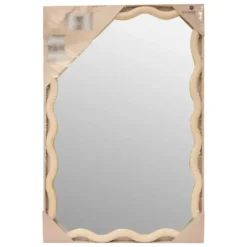 Atmosphera Wandspiegel Waves - beige - 60 x 38 cm - kunststof