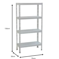 Avasco Stellingkast Metaal - Opbergrek Solid 50 - 145x72,5x30 cm
