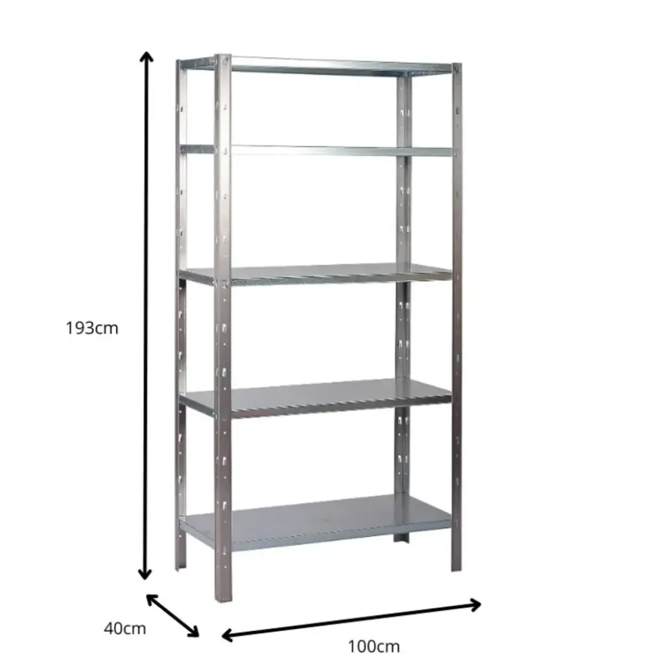Avasco Stellingkast Metaal - Opbergrek Clicker 100 - 193x100x40 cm