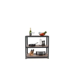 Avasco Stellingkast - Zwart - Opbergrek laag metaal - 88x90x45