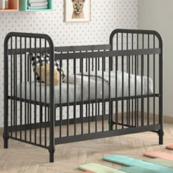 Babybed Bronxx - 60x120cm - mat zwart