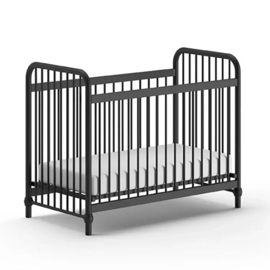 Babybed Bronxx - 60x120cm - mat zwart