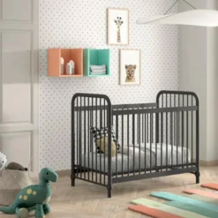 Babybed Bronxx - 60x120cm - mat zwart
