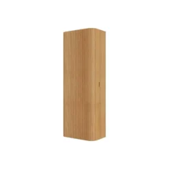 Badkamerkast BULMAS - 40 cmx24 cmx110 cm - Natuurlijk licht Hout paneel