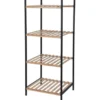 Badkamerkastje - 4-laags - bamboe - 39 x 32 x 95 cm