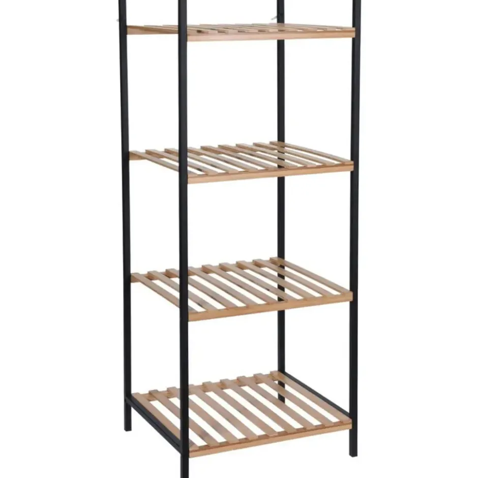 Badkamerkastje - 4-laags - bamboe - 39 x 32 x 95 cm