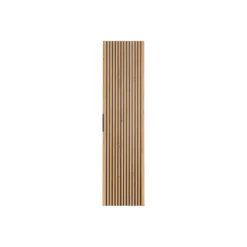 Badkamerkast MADELA - 35 cmx25 cmx140 cm - Zwart Natuurlijk licht Hout paneel