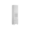 Badkamerkast MINELA - 50 cmx30 cmx180 cm - Wit Hout paneel