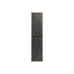 Badkamerkast TIKITIKI - 40 cmx33 cmx170 cm - Antracietgrijs Natuurlijk licht