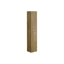 Badkamer set KAYLA - 80 cmx45 cmx47 cm - Natuurlijk licht Hout paneel Keramiek