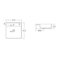 Badkamer set ZEVARA - 80 cmx46 cmx57 cm - Natuurlijk licht Hout paneel