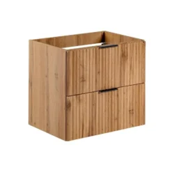 Badkamer set ZEVARA - 60 cmx46 cmx57 cm - Natuurlijk licht Hout paneel