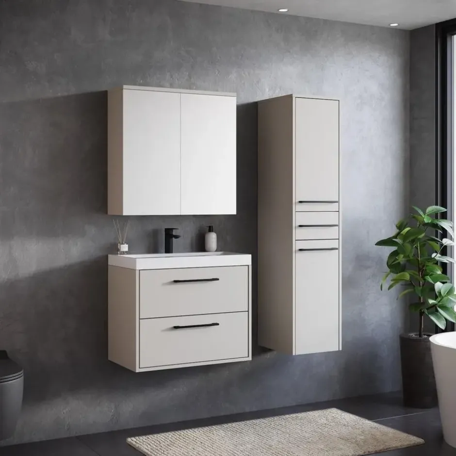 Badplaats Badkamerkast Florence 30 x 35 x 130 cm - beige